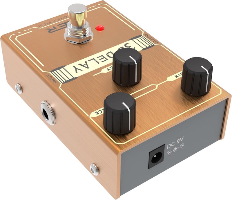Kmise 3D DELAY,Guitar Pedal,Electric Guitar Effects Pedal for Guitars and Bass Effect Pedals Mini Single Type DC 9V True Bypass - Image 3